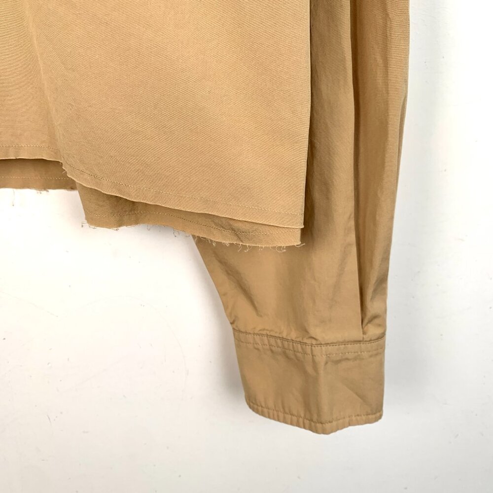 Miu Miu Brown Logo Embroidered Cotton Long-Sleeve Shirt - Picture 5 of 8